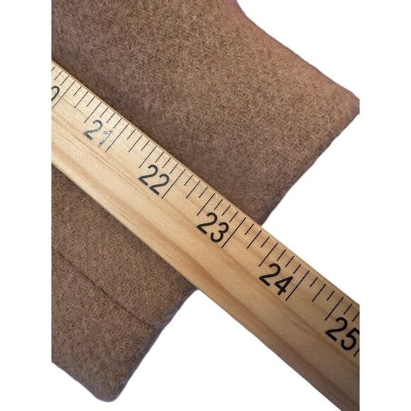 J.Crew Wool Coat Sz 12 Camel Funnel Neck Cocoon Style Fall Winter EUC Classic - Picture 8 of 15